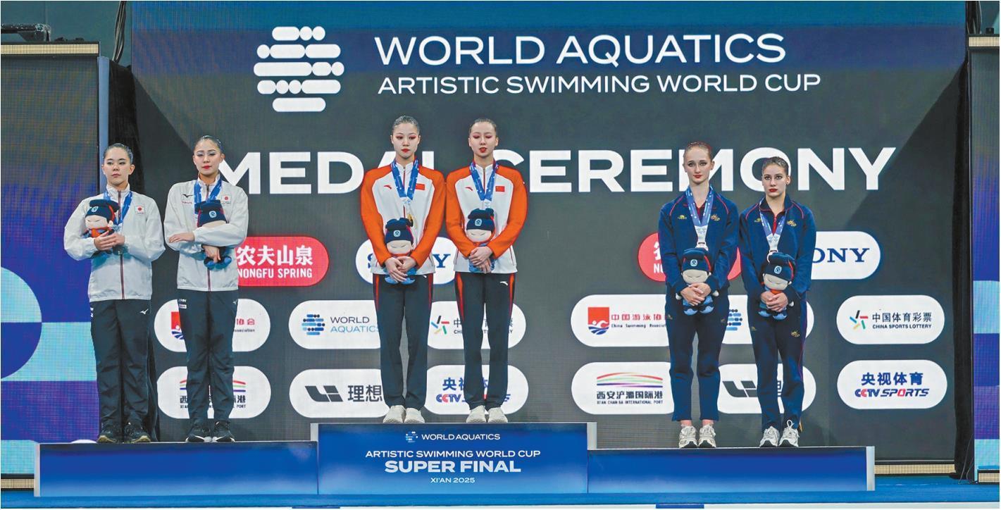 芙蓉出水映长安——2025年世界泳联花样游泳世界杯总决赛回眸(图1)
