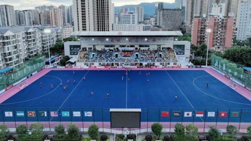 首届2025年U18曲棍球亚洲杯赛达州开幕 亚洲曲棍球新星齐聚川东热土(图1)