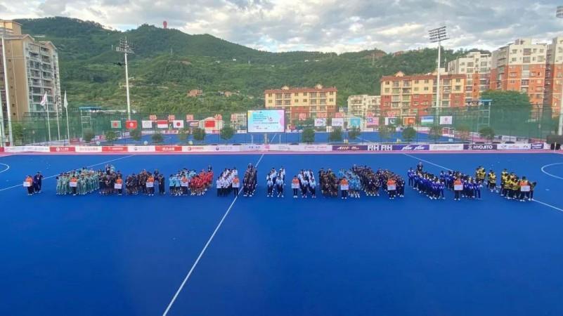 首届2025年U18曲棍球亚洲杯赛达州开幕 亚洲曲棍球新星齐聚川东热土(图4)