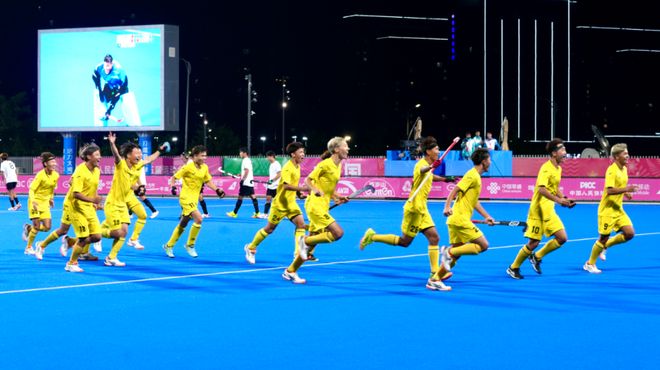 第十五届全国运动会男子曲棍球比赛男子b组预赛完成两场比赛(图2)