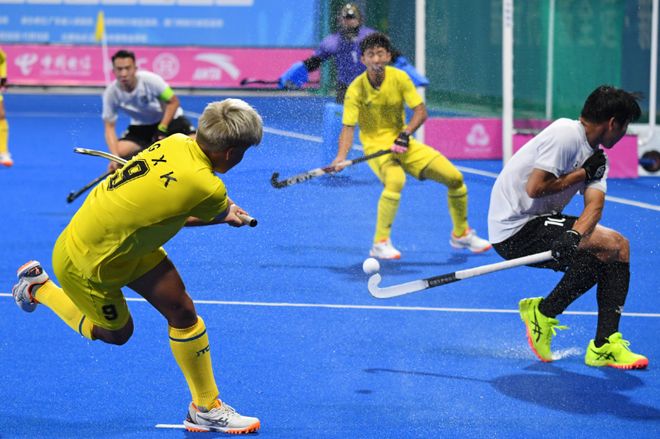 第十五届全国运动会男子曲棍球比赛男子b组预赛完成两场比赛(图5)