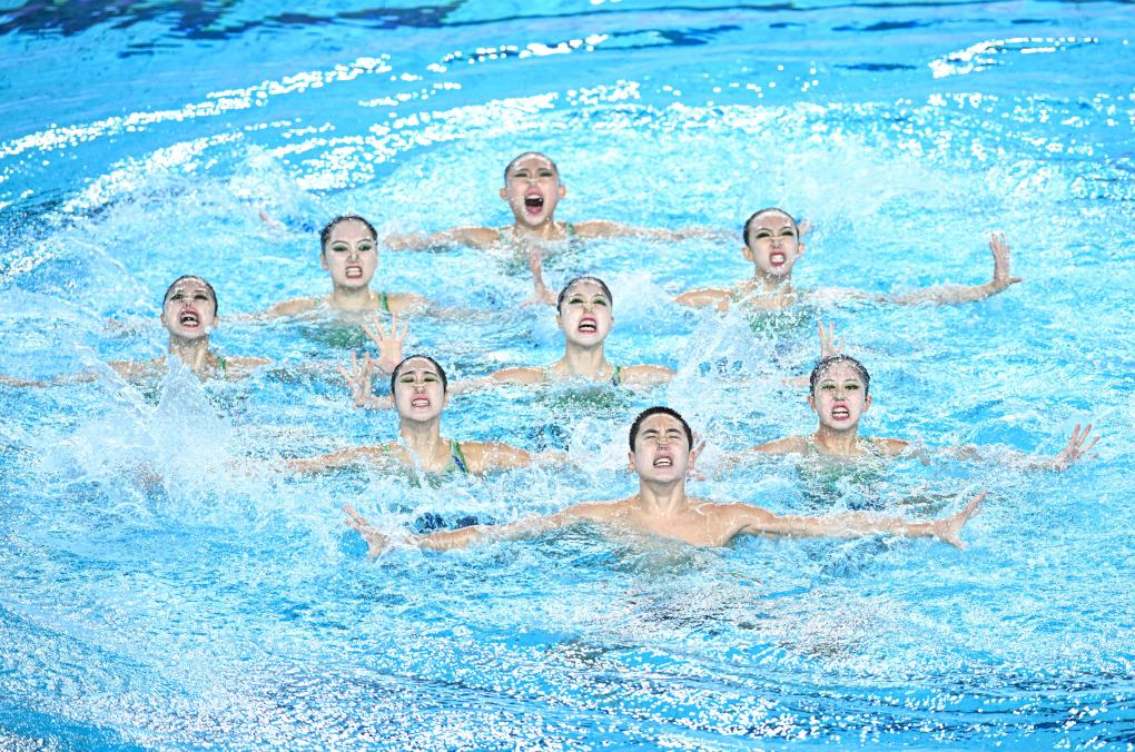 九游体育：全运会｜花样游泳为啥有男队员？(图1)