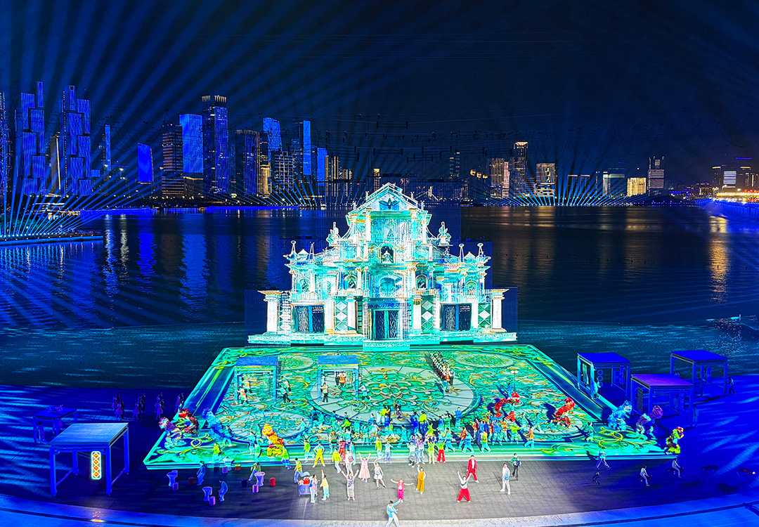 九游app：十五运会完美落幕巴可点亮水中“纸型舞台”惊艳创意(图12)