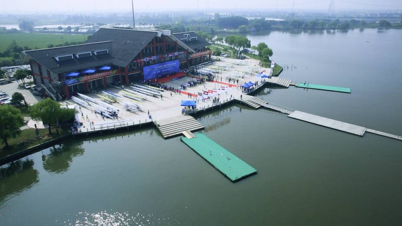 浮桥羽桨运动在义乌佛堂镇火爆引关注(图1)