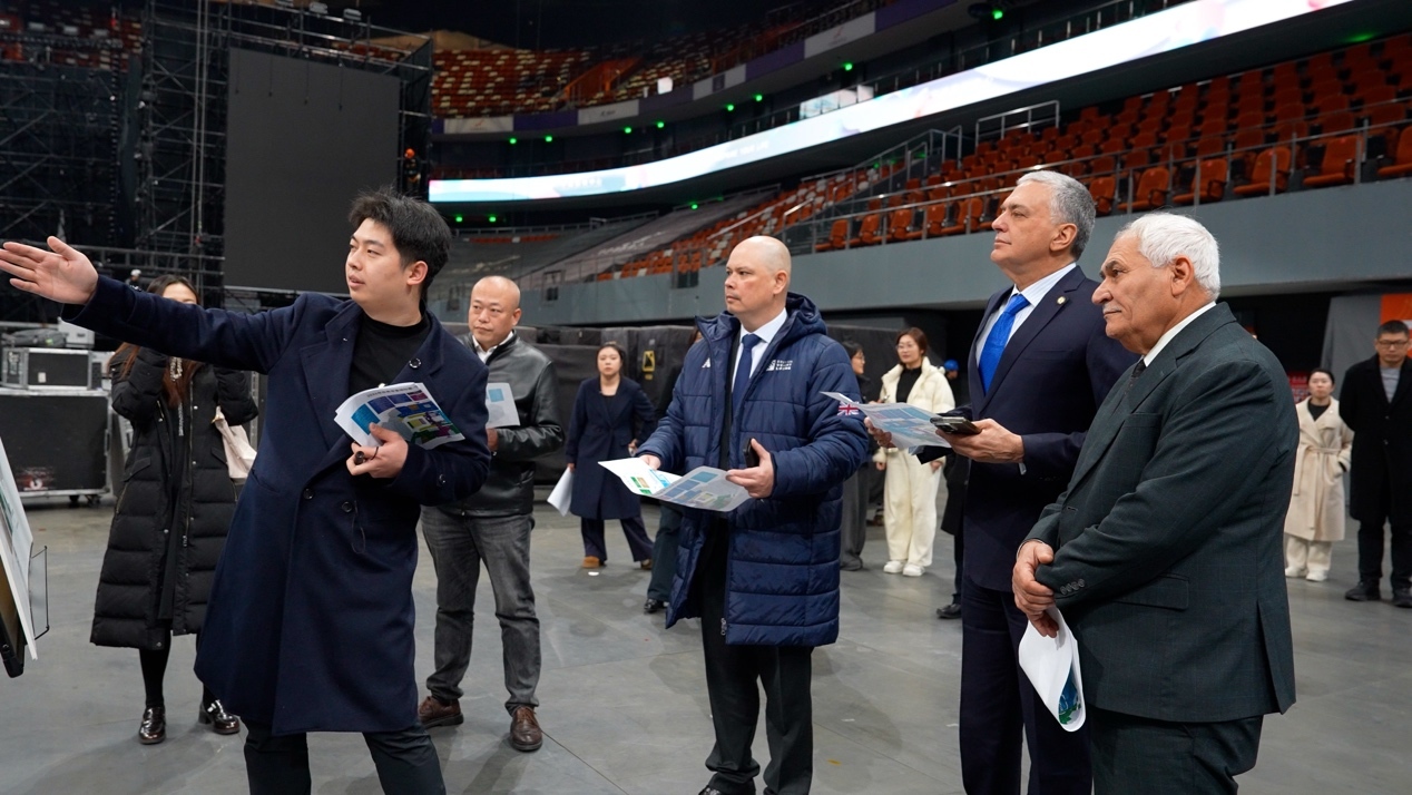 国际举联主席扎路点赞宁波 2026年世界举重锦标赛筹备工作稳步推进(图1)